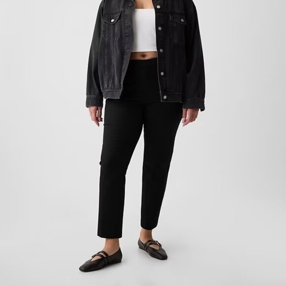 NWT Black GAP Mid-Rise Bi-Stretch Slim Ankle Pants - Picture 5 of 10